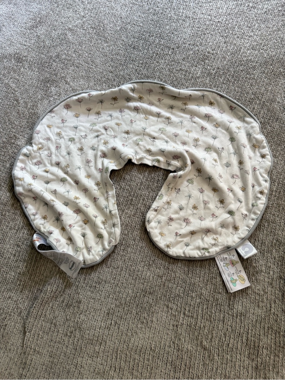 Boppy Organic Cotton Nursing Pillow Slipcover Wildflower Reversible